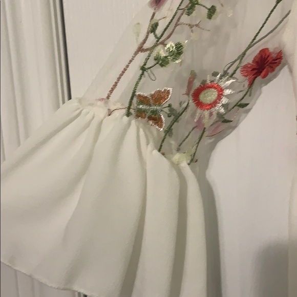 Bell Sleeve Blouse with Embroidery - Picture 2 of 4